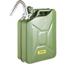 VEVOR Oil Can 5.3 Gal / 20L Fuel Can with Flexible Spout for Cars Green