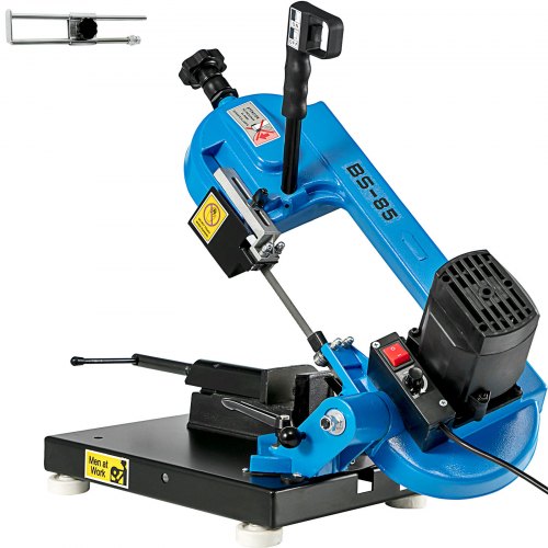 VEVOR Metal Bandsaw 1000W Vertical Metal Bandsaw 0°-45° Metal Band Saw Band Saw Metal Table Top Bandsaw Table Top Metal Band Saw 85 x 105 mm Cutting Depth for Metal for Cutting Wood Metal Glass Fiber Plastic