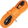 VEVOR Winch Rope Synthetic Cable 7/16"x100' 18600-19600 LBS ATV Recovery Orange