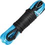VEVOR Winch Rope Synthetic Cable 0.32"x98' 13228LB Capacity ATV Recovery BLUE