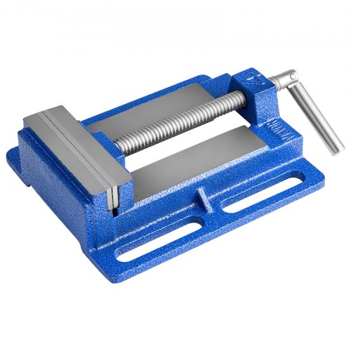 

VEVOR Drill Press Vise, 4 Inch Jaw Width, Portable Bench Vise, Slotted Base for Easy Installation, Durable Cast Iron Construction, Workbench Vice, for Woodworking, Metalworking, Drilling, and Cutting
