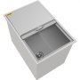 27”x18” Outdoor Kitchen Drop-in Ice Chest Bin Cooler 304 Beer Ice Buckets Box