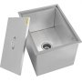 53*44 Cm Drop In Ice Chest Bin With Cover Beer Beverage Stainless Steel Cooler