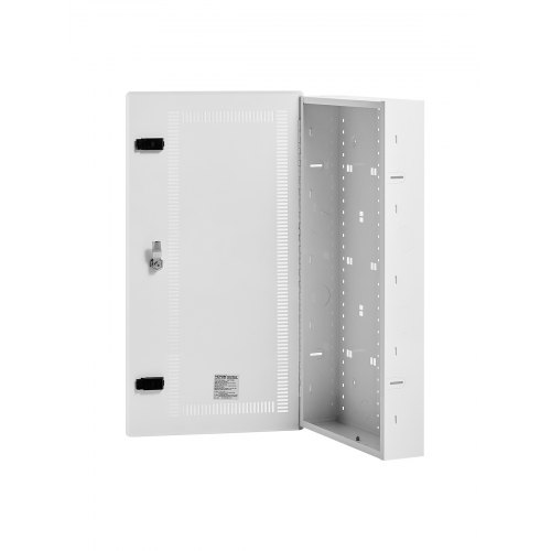 

Structured Media Center Enclosure 28 in with Vented Hinged Door Cable Management