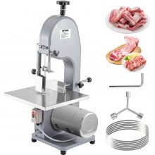 VEVOR Commercial Meat Bone Saw Machine 850W Cutting Speed 15m/s Worktop Meat Cutting Machine Cutting Thickness0.16"-7.09" Electric Bone Saw with Powerful Pure Copper Motor for Cutting Bone