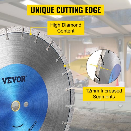 VEVOR Diamond Blade 11× Stone Saw Blades 14” for Concrete Mansory Free Shipping