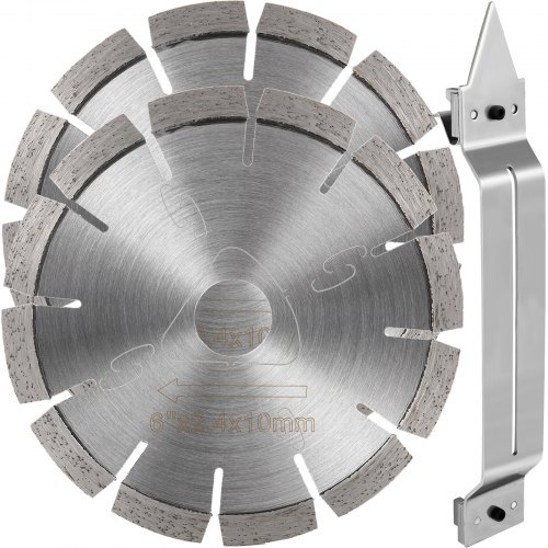 Vevor 6" Soff-cut Diamond Blade Concrete Saw Blade 2-pack W/ Skid Plate Asphalt
