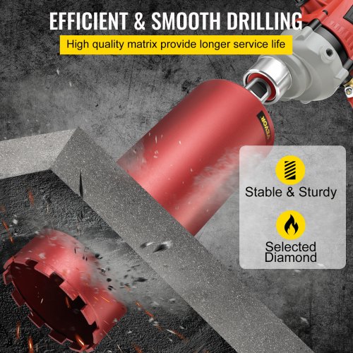 Details about   6 Inch 152mm Wet Only Diamond Core Drill Bit Hole Saw for Concrete New 