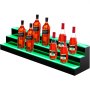 VEVOR LED Lighted Liquor Bottle Display Shelf LED Bar Bottle Display 60" 3-Step