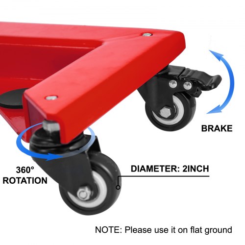 4 PACK 1380 lb Capacity Mover Furniture Moving Dolly Swivel Casters