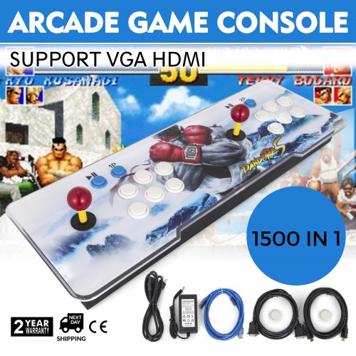 New 1500 in 1 HD Arcade Video Game Console Fight Gamepad Home Double Players 110V
