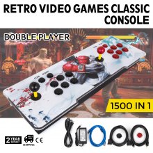 New Retro 1500 Games HD Arcade Video Game Console Fight Gamepad Home Double Players 110V