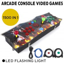 New 1500 Games HD Arcade Video Game Console Fight Gamepad Home Double Players 110V