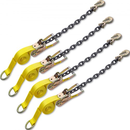 Vevor Ratchet Tie Down Straps 2 X 9 8 Heavy Duty Ratchet Straps With 11 8 Chain Anchors Vevor Ratchet Tie Down Straps 2 X 9 8 Heavy Duty Ratchet Straps With 11 8 Chain Anchors