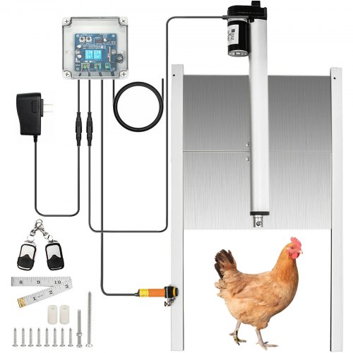 Vevor Automatic Chicken Coop Opener Door Opening Kit 12.6x11.8 In Light Sensor