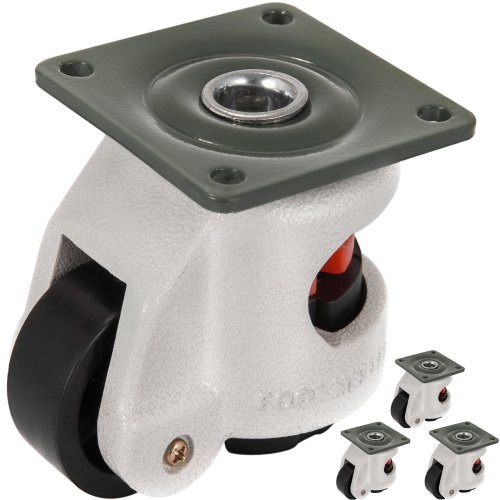 

VEVOR GD-40F Nylon Wheel and NBR Pad Set of 4 Leveling Casters