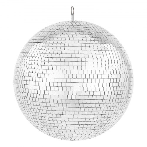 

VEVOR Mirror Disco Ball 395 mm Silver Party Large Disco Ball with Hanging Ring