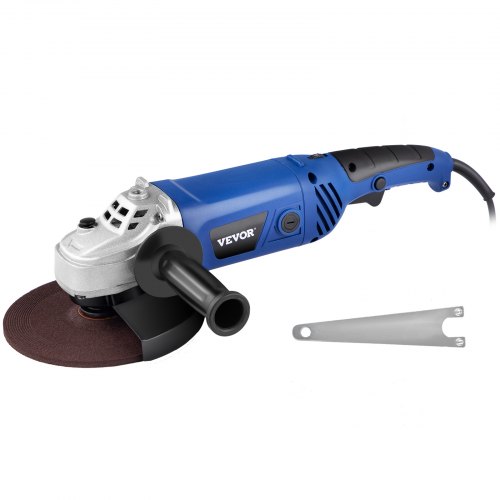 VEVOR Angle Grinder, 7 Inch Powerful Grinder Tool 15 Amp Power Grinder with Variable Speed and 360° Rotational Guard, 8000rpm Power Angle Grinders for Cutting and Grinding Metal, Stone, Wood, etc