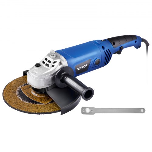 

VEVOR Angle Grinder, 9 Inch Powerful Grinder Tool 15 Amp Power Grinder with Variable Speed and 360° Rotational Guard, 8000rpm Power Angle Grinders for Cutting and Grinding Metal, Stone, Wood, etc