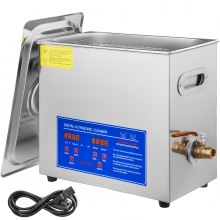 VEVOR Ultrasonic Cleaner 6L Digital Cleaning Equipment Industry Heated w/ Timer