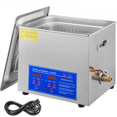10l Digital Ultrasonic Cleaners Cleaning Jewellery Bath Tank Timer Heater