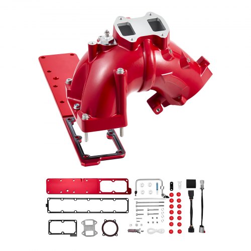 VEVOR Intake Manifold Compatible with 2019-2024 Ram 2500/3500 OEM KMS2019R, Aluminum Alloy, Plug & Play Electrical Connections, Complete Hardware for Improved Intake Airflow & Engine Performance