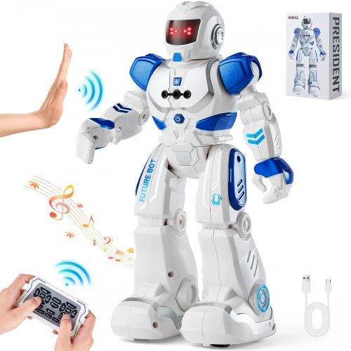 

VEVOR RC Robot Toy for Kids Talking Dancing Gesture Remote Control Programmable