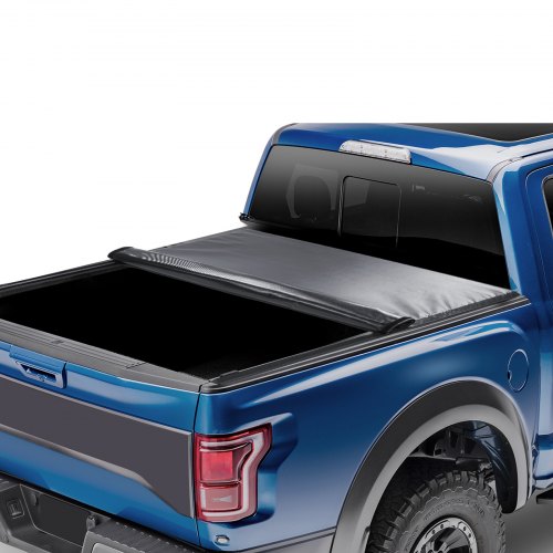 

VEVOR Truck Bed Cover, Roll Up Truck Bed Tonneau Cover, Compatible with 2009-2024 Ford F-150 Styleside Bed, for 5.5 x 5.4 ft Bed, Soft PVC material, 100% Bed Access Roll Up Tonneau Cover