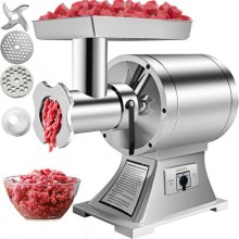VEVOR Electric Meat Grinder Machine Electric Meat Mincer 551 Lbs/Hour 1100W Silver