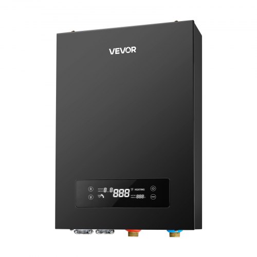 VEVOR Tankless Electric Water Heater, 36 kW 240 V Instant Hot Water Heater, Great for 3-5 Person Household Washing, Bathing, Kitchen Use, LED Touch Control, Cast Aluminum Element, 86-131°F Temperature