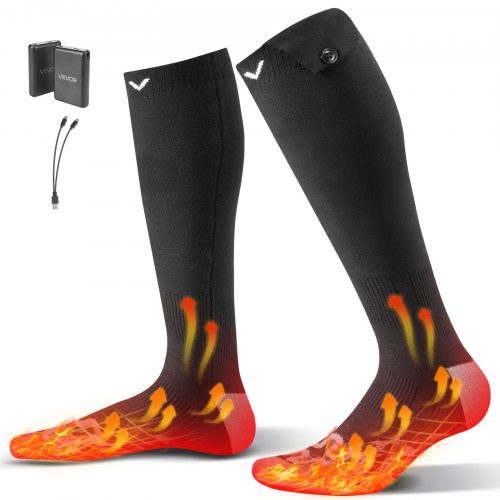VEVOR Electric Heated Socks 5000mAh Battery Powered Heated Socks for Hunting