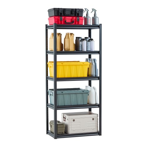 

VEVOR Storage Shelves 18" D x 32" W x 72" H 5-tier Garage Storage Shelving，457 x 813 x 1829 mm