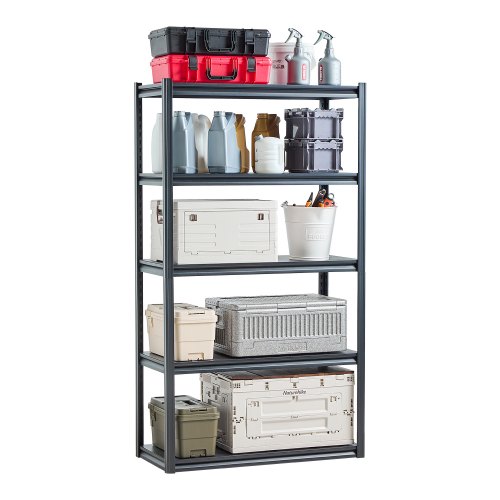 

VEVOR Storage Shelves 18" D x 40" W x 72" H 5-tier Garage Storage Shelving，457 x 1016 x 1829 mm