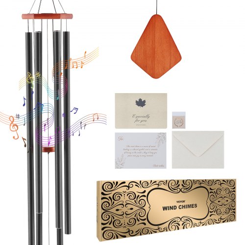 

Wind Chimes for Outside 60-Inch Aluminum Memorial Deep Tone Wind Chimes