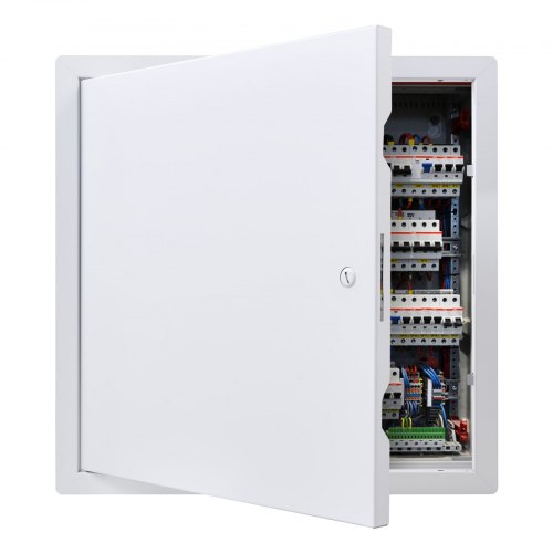 

VEVOR Access Panel for Drywall, 15.2 x 15.2 in Galvanized Steel Access Door, Easy Install Hinged Service Panel with Screwdriver Latch, for Ceiling Plumbing Electrical, 14.4 x 14.4 in Cutout Size White