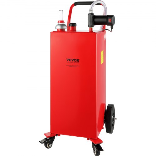 

VEVOR 30 Gallon Fuel Caddy, 23.5 L/min, 180W Portable Storage Tank Container with Electric Pump Wheels, Fuel Transfer Storage Tank for Diesel Lubricating Oil Machine Oil Car Mowers Boat Motorcycle