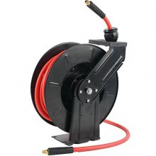 VEVOR Air Hose Reel 1/2" x 50' Auto Rewind Hybrid Rubber Hose Retractable 300PSI
