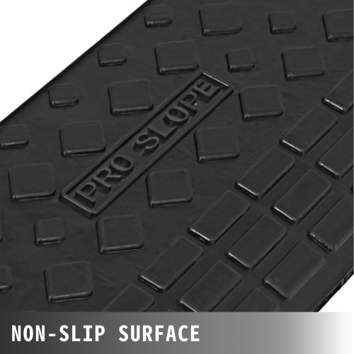 11000lb Rubber Curb Ramp 35''x9.8''x10'' Skid Resistance Heavy Duty Forklift 