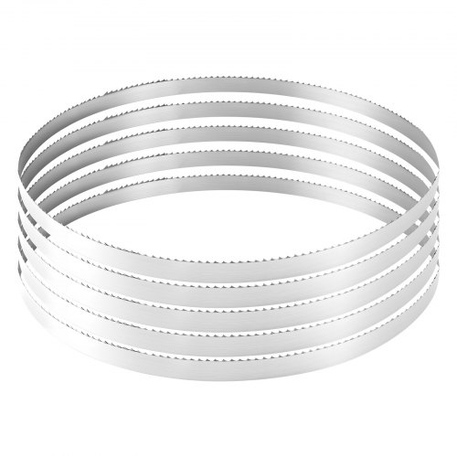 

VEVOR Bandsaw Blade, 150 Inch Length, 4 TPI Band Saw Blade with 18 HRC Hardened Sharp Teeth, SK5 High-Strength Carbon Steel, 0.75 Inch Width, Replacement for Major Woodworking Band Saw Brands, 1 Pack