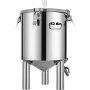 VEVOR 7 Gallon Home Brewing Chronical Fermenter Stainless Steel Brew Bucket Fermenter with Conical Base