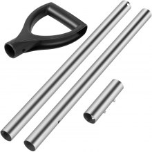 Vevor Stainless Steel Sand Scoop Pole Handle Shovel Handle Lightweight Long Pole