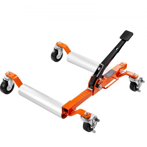 

VEVOR Wheel Dolly, 1 Piece Wheel Dolly Car Skate, Heavy Duty Vehicle Positioning with Ratcheting Foot Pedal, Ratchet Type Tire Skate Tire Jack for Car Truck RV Trailer, 1500 LBS