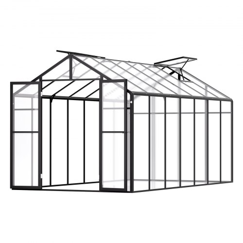 

VEVOR Polycarbonate Greenhouse 8 x 14 Ft Outdoor Walk-in Greenhouse for Garden