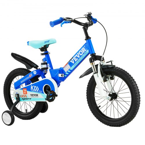 

VEVOR Folding Toddler Balance Bike, High-Carbon Steel Balance Bicycle for Kids, with Adjustable Seat & Handlebar, 16" Inflatable Tires, Portable Kids Bicycle Gift for 5-8 Years Boy Girl, 99LBS Support