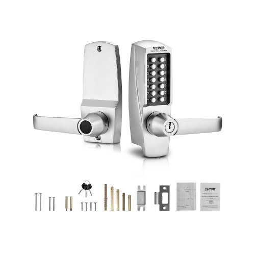 

Mechanical Keyless Entry Door Lock 14 Key Mechanical Door Lock with Key for Home