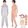 VEVOR Patient Care Teach Women Manikin Teaching Model Nursing Medical School Patient Care Women Model for Teaching Training