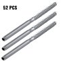 52pcs T316 Stainless Steel Lag Screw Stud Hand Swage Cable 1/8" Cable Railing