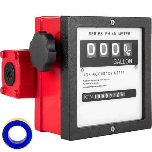 

VEVOR Mechanical Fuel Meter 40 GPM Fuel Flow Meter 4-Digital Batch Display Fuel Transfer Meter 1 Inch Diesel Fuel Flow Meter All Fuel Transfer Pumps Gasoline Flow Meter