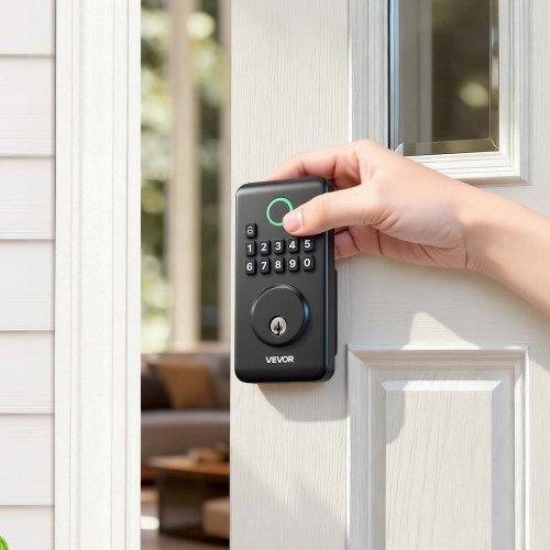 

VEVOR Keyless Entry Door Lock, Electronic Deadbolt with Customizable User Codes, Pioneering Easy-Grip Design, Keyed Entry, Auto Lock, Anti-Peeking Password, Backlit Keypad, for Home, Matte Black