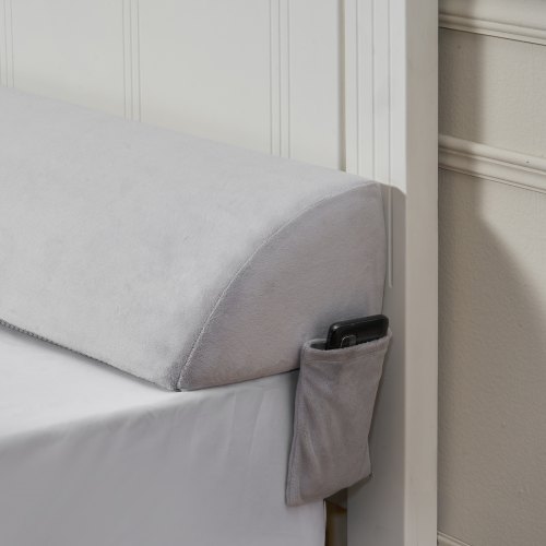 

Bed Wedge Pillow 76"x10"x6" Plush Bed Gap Filler Headboard Fill 0-7" Gap